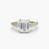 Solitaire with Pavé 4-setting-The Diamond Setter