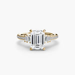 Solitaire with Pavé 4-setting-The Diamond Setter