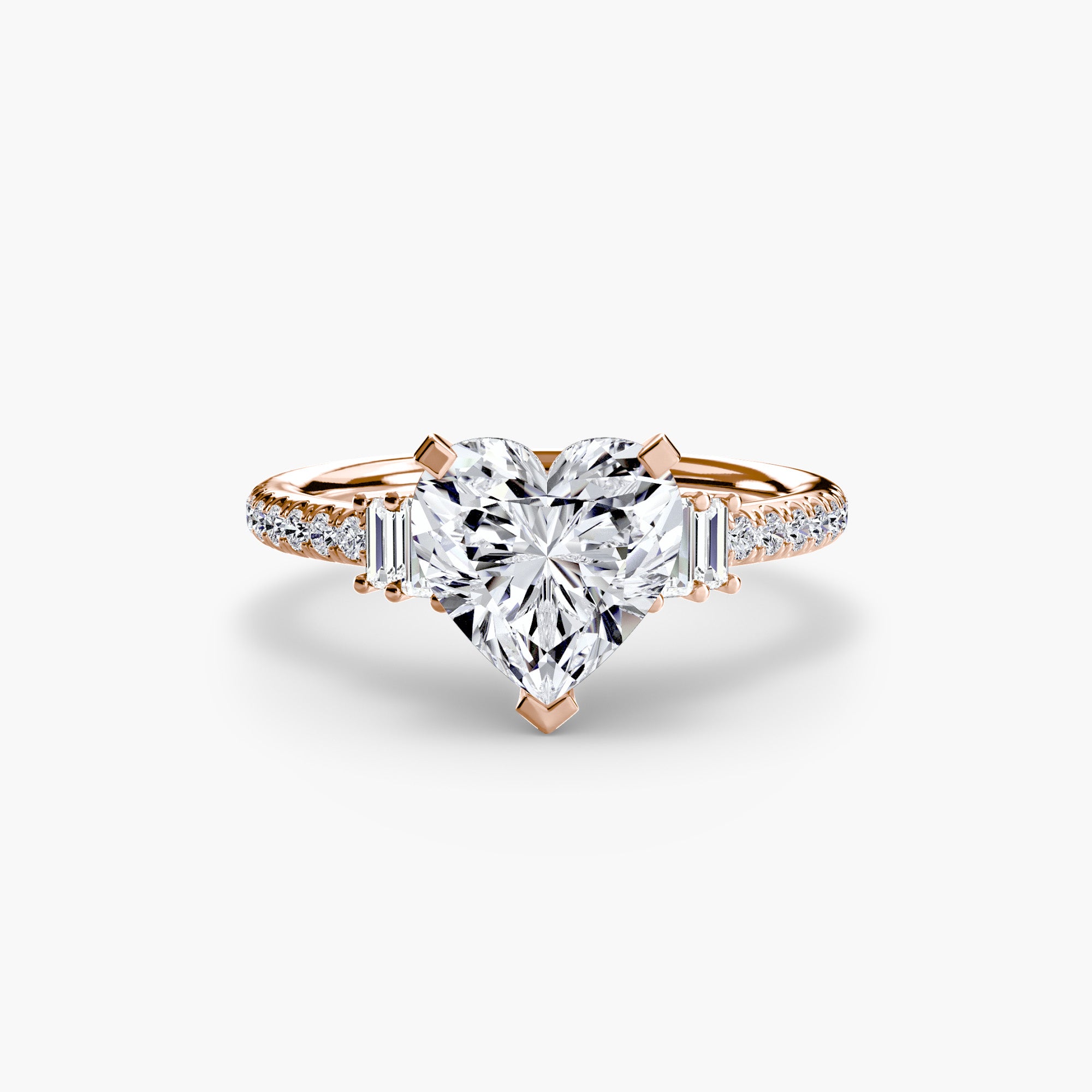 Solitaire with Pavé 4-setting-The Diamond Setter