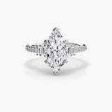 Solitaire with Pavé 4-setting-The Diamond Setter