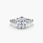 Solitaire with Pavé 4-setting-The Diamond Setter