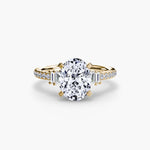 Solitaire with Pavé 4-setting-The Diamond Setter