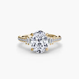 Solitaire with Pavé 4-setting-The Diamond Setter
