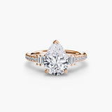 Solitaire with Pavé 4-setting-The Diamond Setter