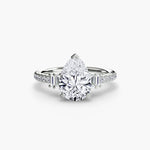 Solitaire with Pavé 4-setting-The Diamond Setter