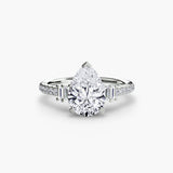 Solitaire with Pavé 4-setting-The Diamond Setter