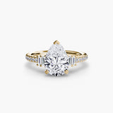 Solitaire with Pavé 4-setting-The Diamond Setter