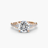 Solitaire with Pavé 4-setting-The Diamond Setter