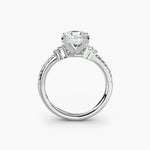 Solitaire with Pavé 4-setting-The Diamond Setter