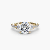 Solitaire with Pavé 4-setting-The Diamond Setter