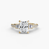 Solitaire with Pavé 4-setting-The Diamond Setter