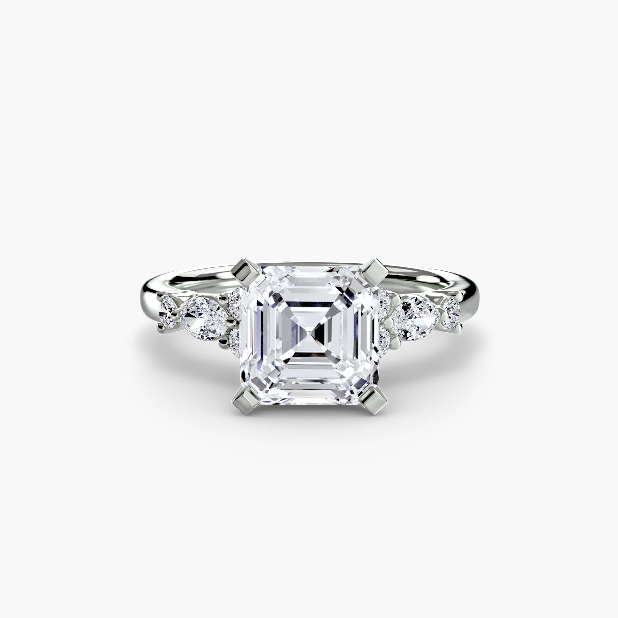 The Floral Accent Solitaire-setting-The Diamond Setter