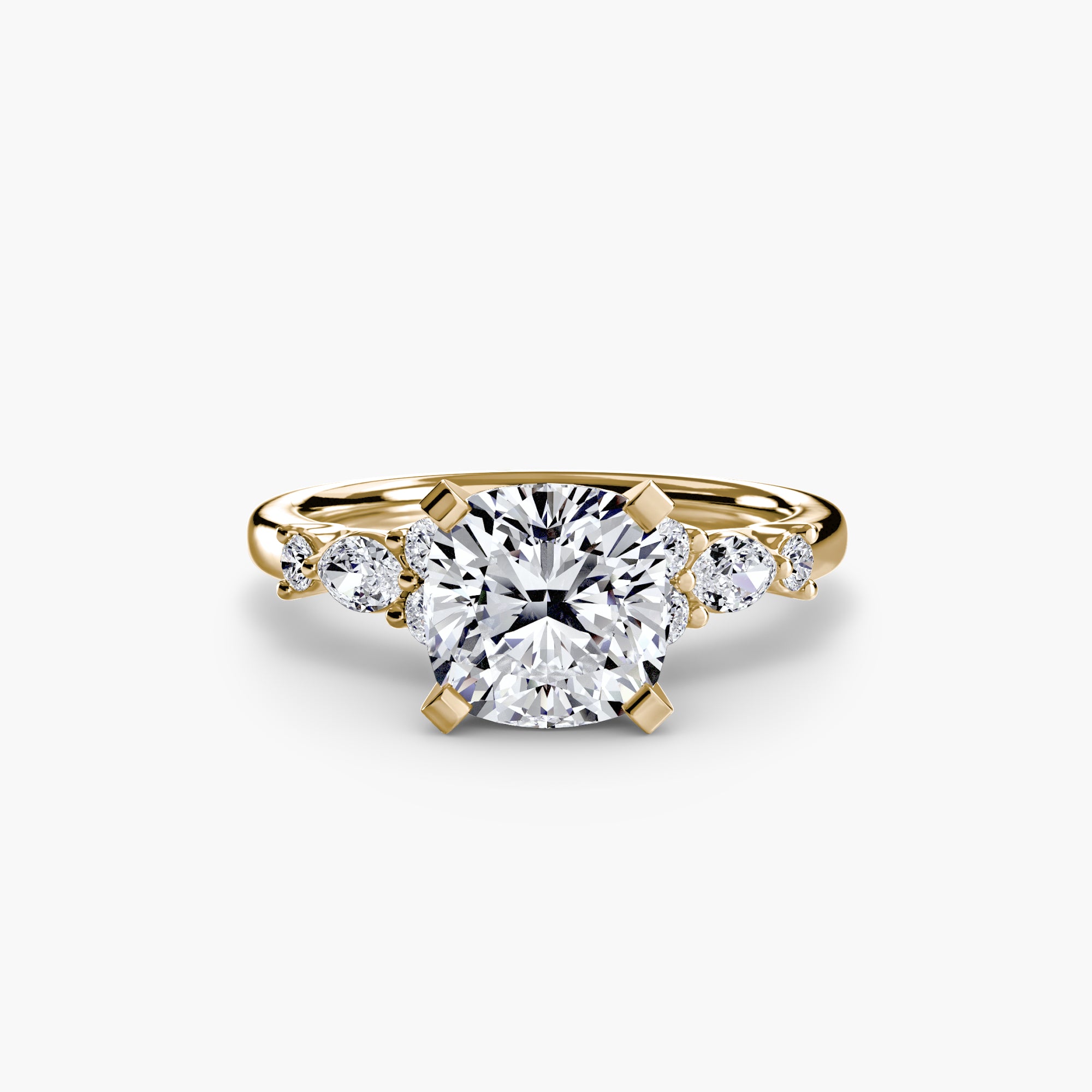 The Floral Accent Solitaire-setting-The Diamond Setter