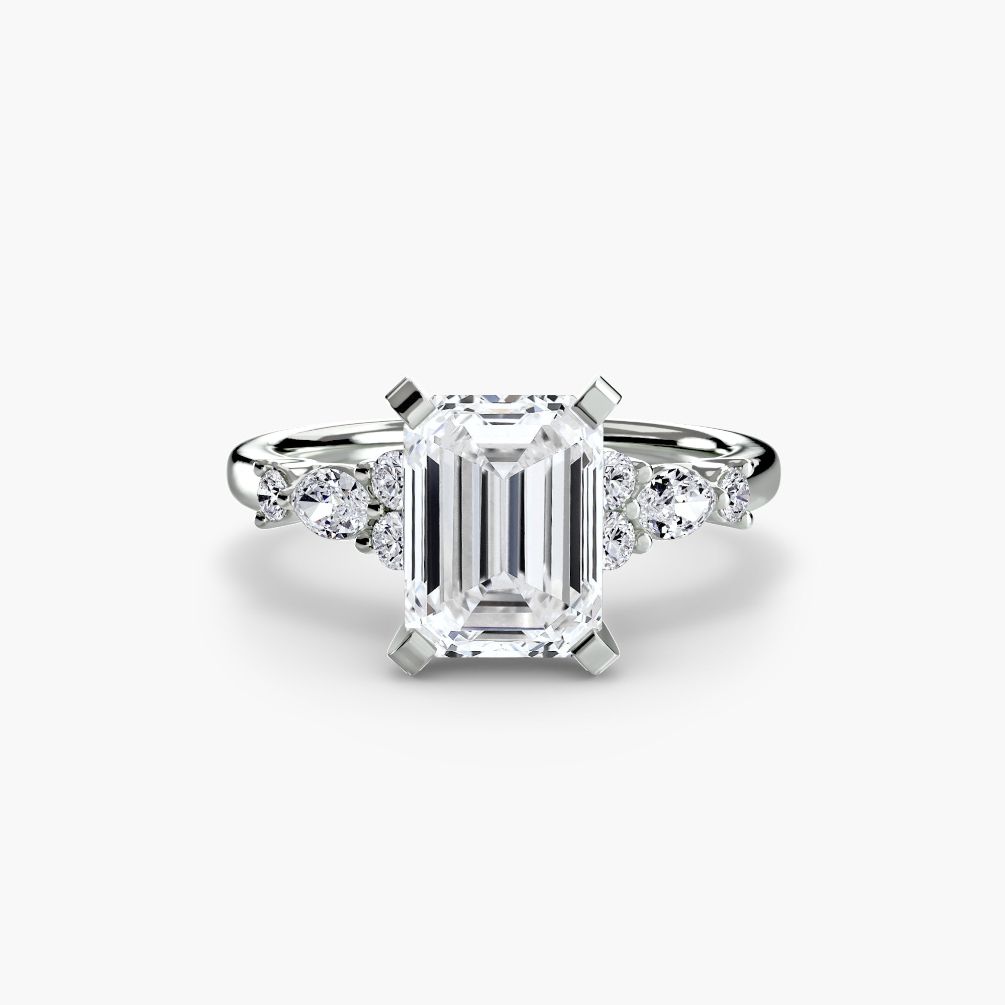 The Floral Accent Solitaire-setting-The Diamond Setter