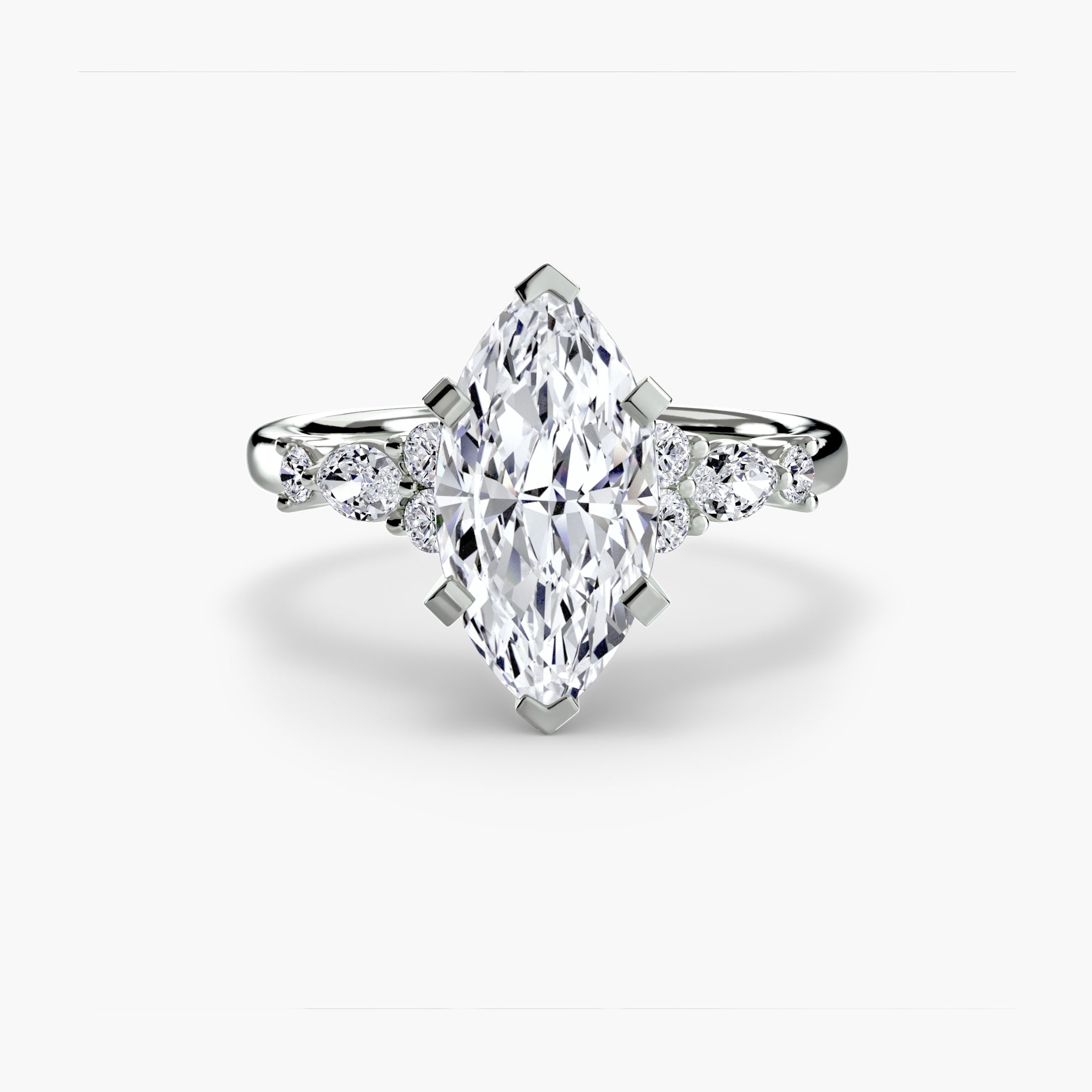The Floral Accent Solitaire-setting-The Diamond Setter