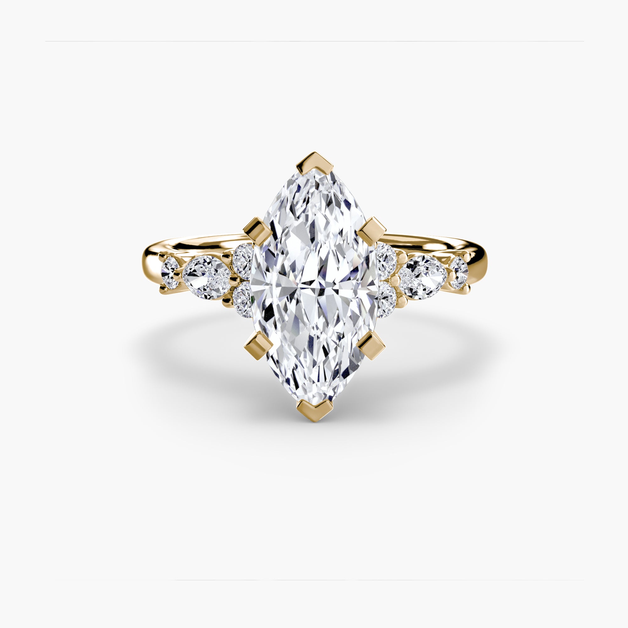 The Floral Accent Solitaire-setting-The Diamond Setter