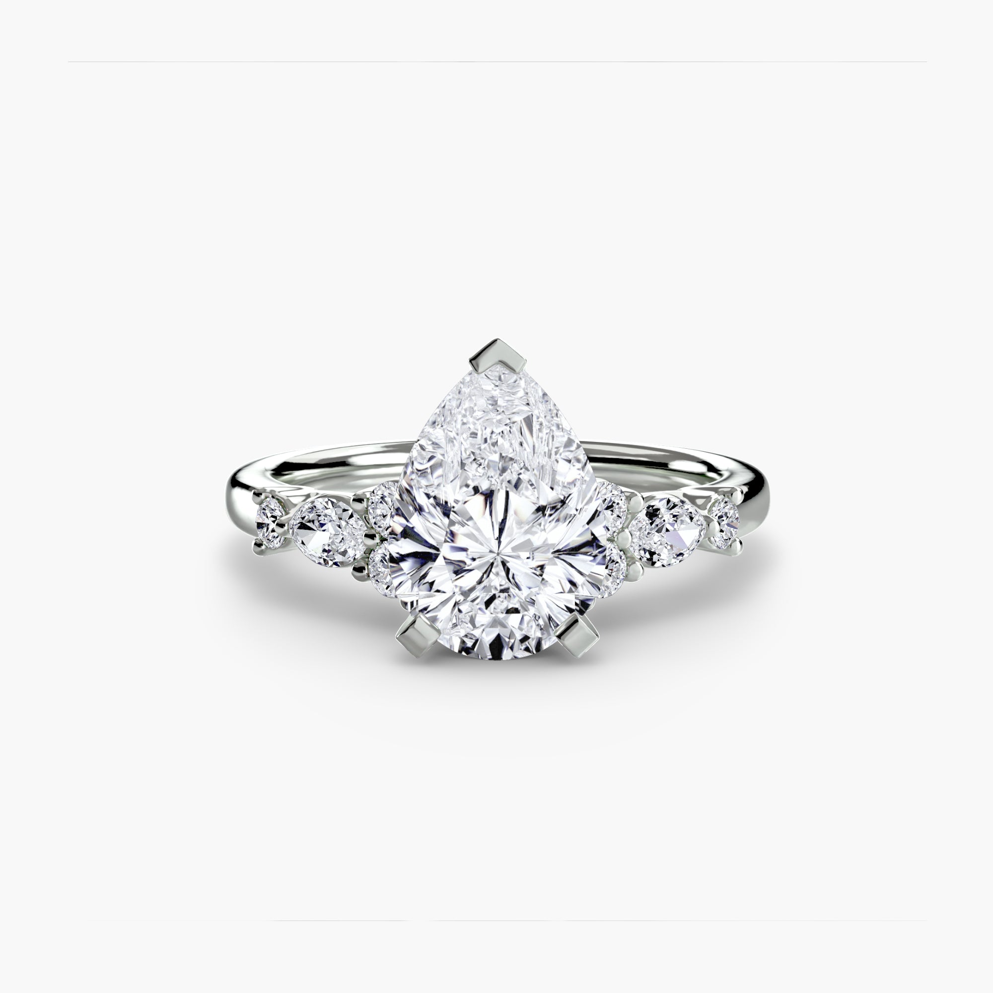 The Floral Accent Solitaire-setting-The Diamond Setter
