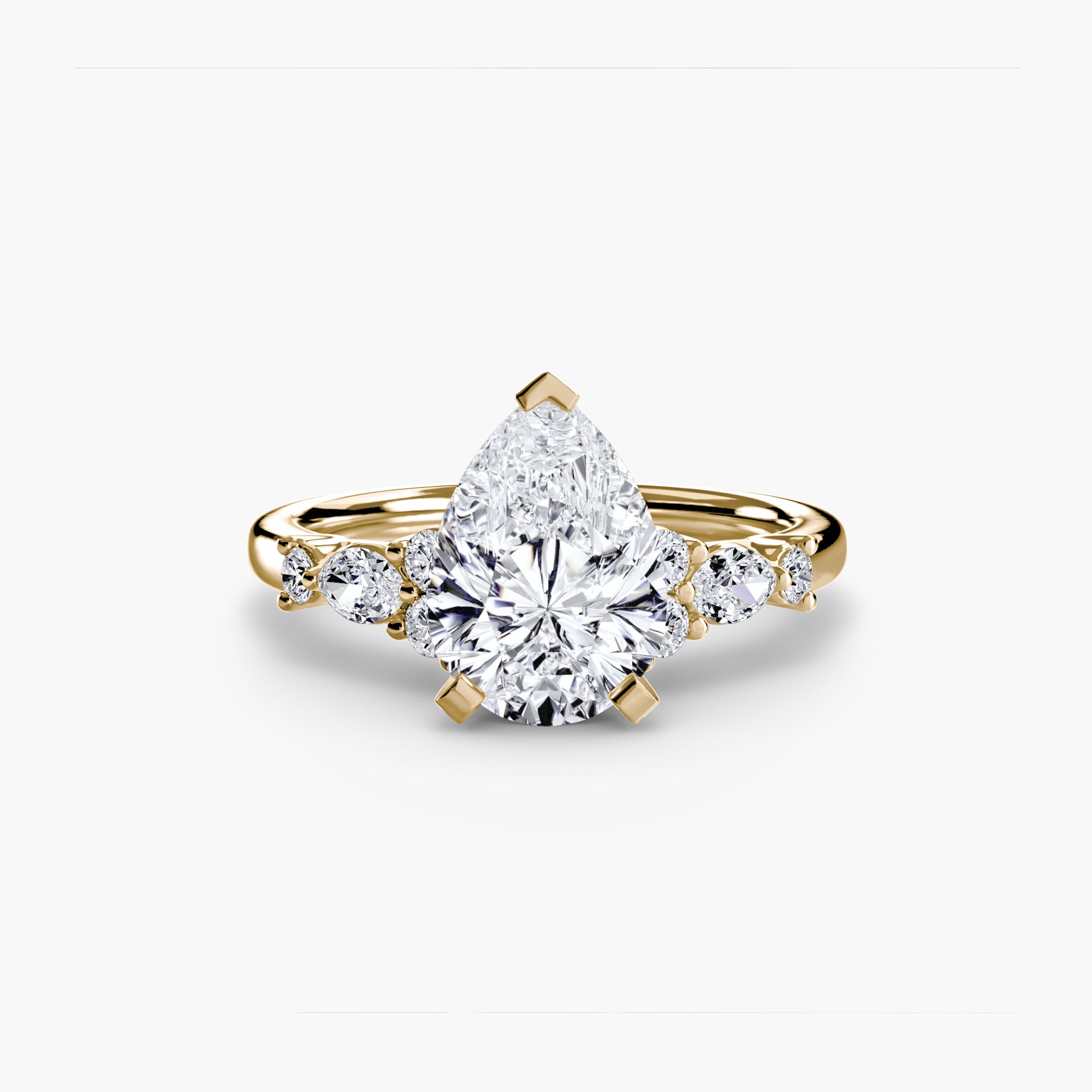 The Floral Accent Solitaire-setting-The Diamond Setter
