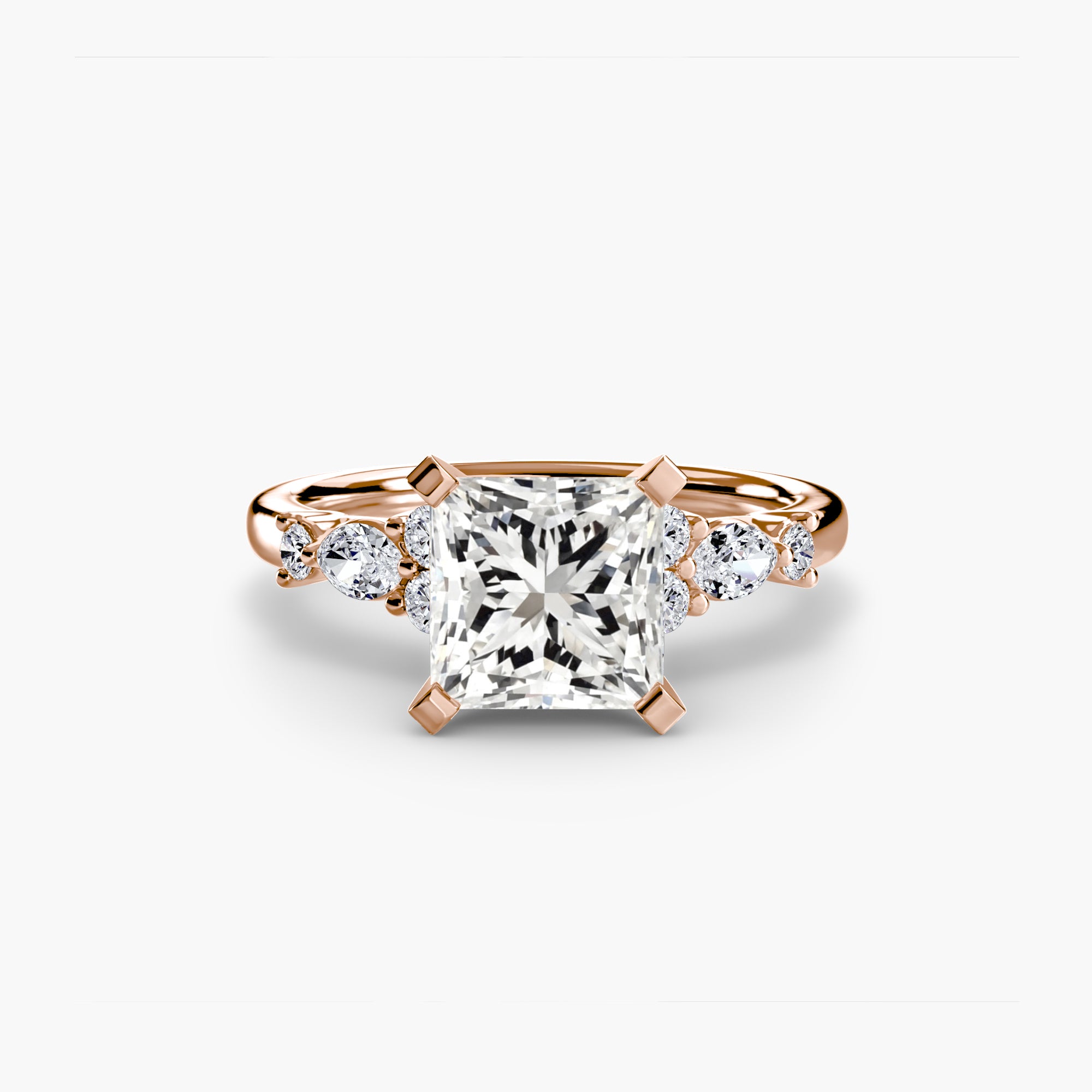 The Floral Accent Solitaire-setting-The Diamond Setter