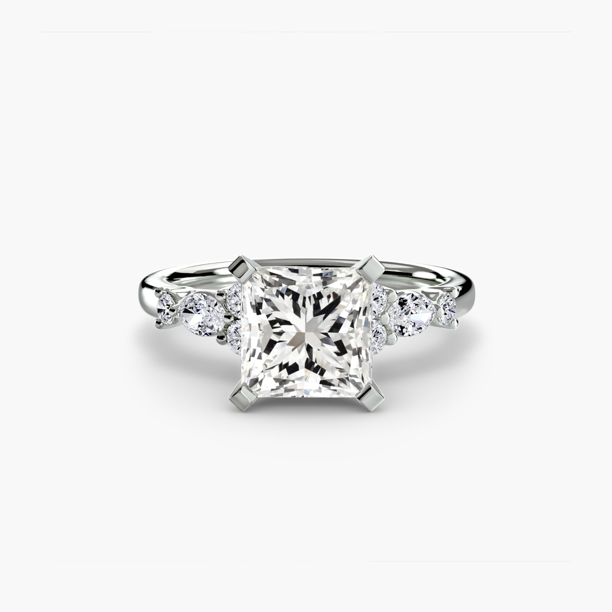 The Floral Accent Solitaire-setting-The Diamond Setter