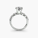 The Floral Accent Solitaire-setting-The Diamond Setter