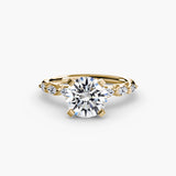 The Floral Accent Solitaire-setting-The Diamond Setter