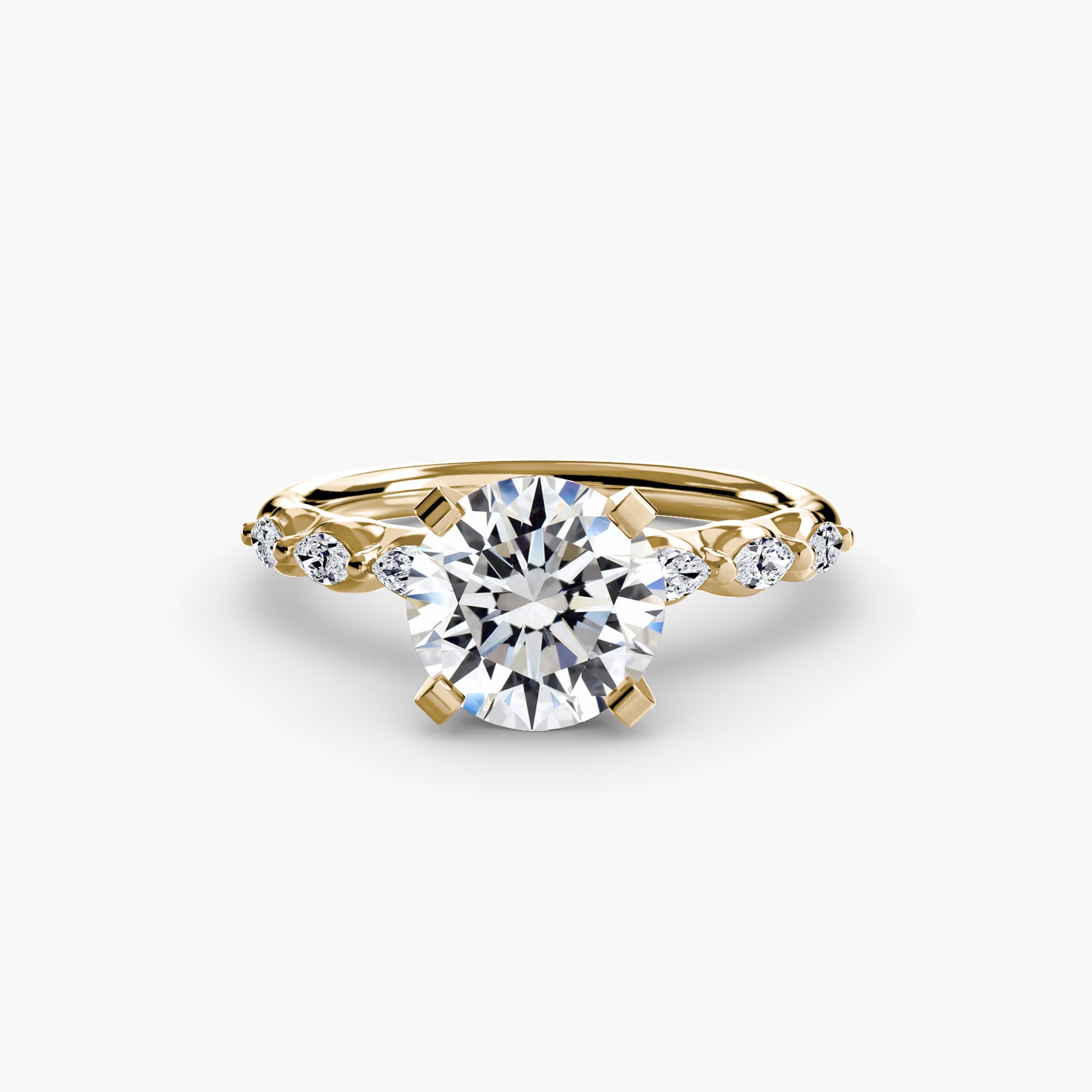 The Floral Accent Solitaire-setting-The Diamond Setter