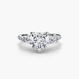 Five Stone Ring with Pavé Band-setting-The Diamond Setter