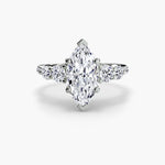 Five Stone Ring with Pavé Band-setting-The Diamond Setter