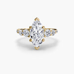 Five Stone Ring with Pavé Band-setting-The Diamond Setter