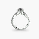 Solitaire with Pavé 5-setting-The Diamond Setter