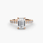 Solitaire with Pavé 6-setting-The Diamond Setter