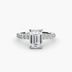 Solitaire with Pavé 6-setting-The Diamond Setter