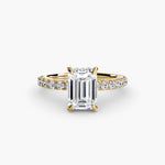 Solitaire with Pavé 6-setting-The Diamond Setter