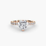 Solitaire with Pavé 6-setting-The Diamond Setter