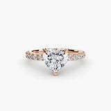 Solitaire with Pavé 6-setting-The Diamond Setter