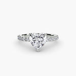 Solitaire with Pavé 6-setting-The Diamond Setter