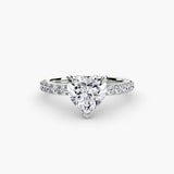 Solitaire with Pavé 6-setting-The Diamond Setter