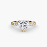 Solitaire with Pavé 6-setting-The Diamond Setter