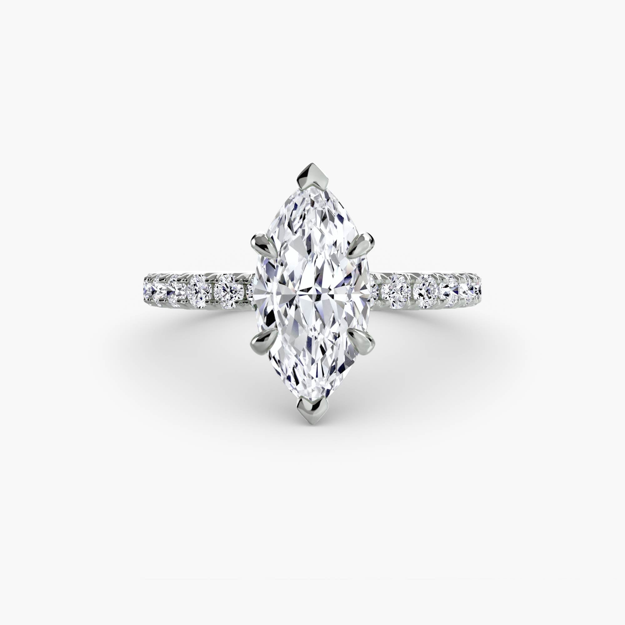 Solitaire with Pavé 6-setting-The Diamond Setter