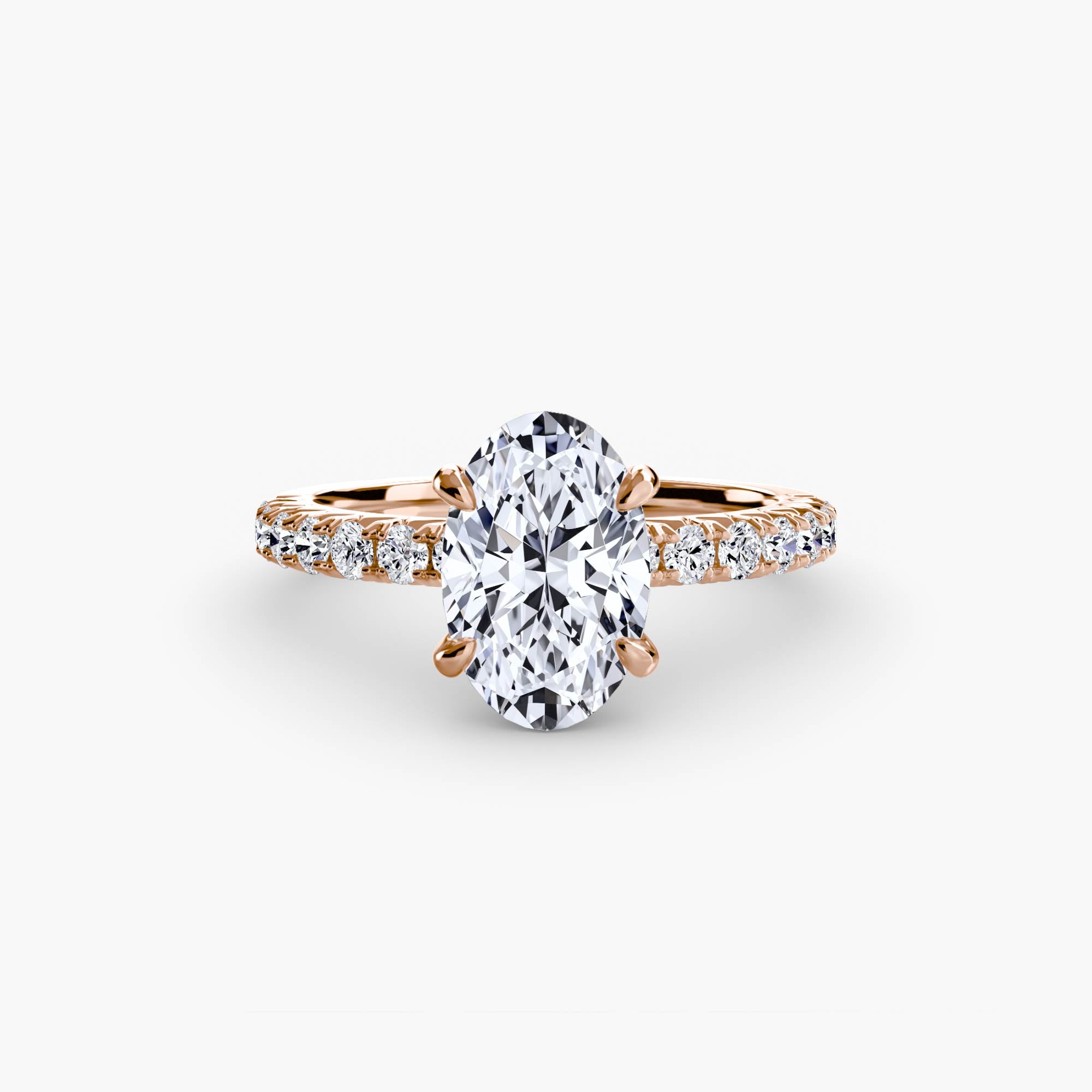 Solitaire with Pavé 6-setting-The Diamond Setter