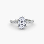 Solitaire with Pavé 6-setting-The Diamond Setter