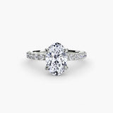 Solitaire with Pavé 6-setting-The Diamond Setter