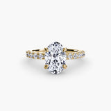 Solitaire with Pavé 6-setting-The Diamond Setter