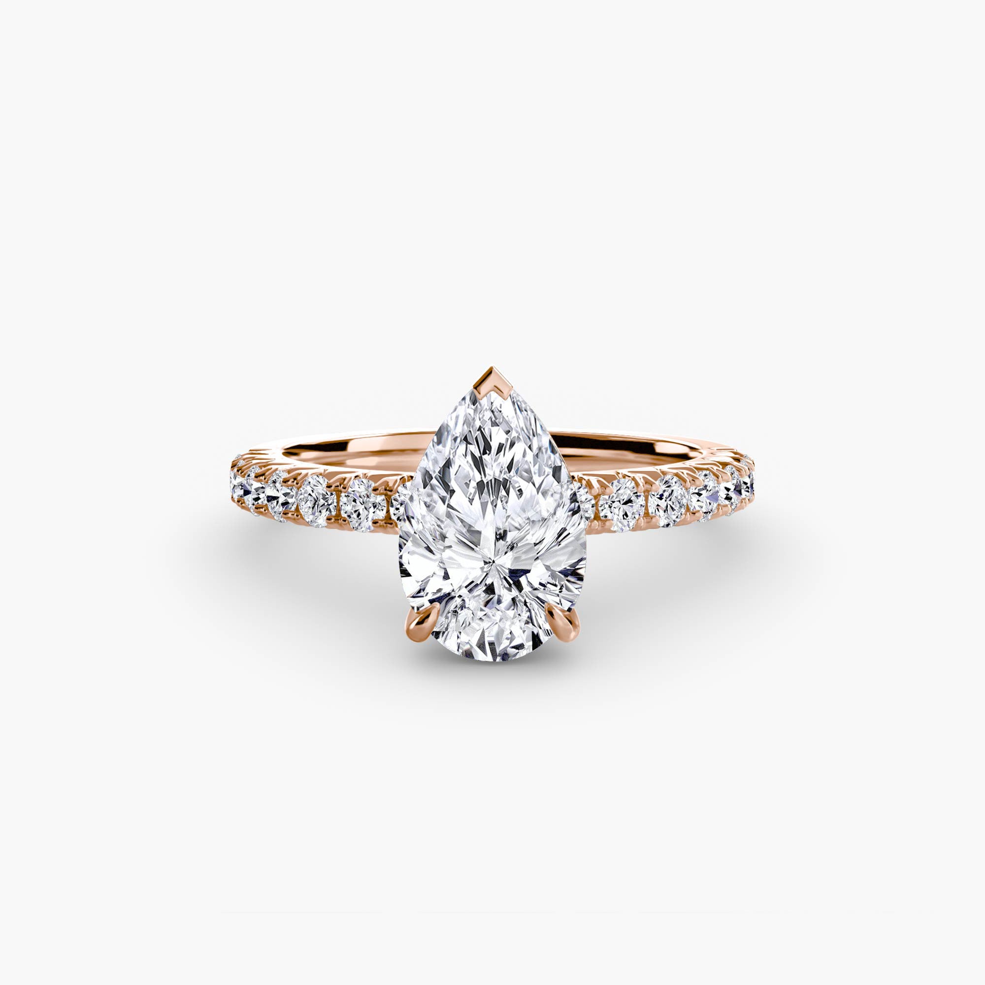 Solitaire with Pavé 6-setting-The Diamond Setter
