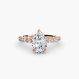 Solitaire with Pavé 6-setting-The Diamond Setter