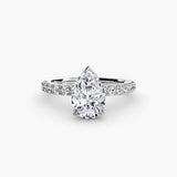 Solitaire with Pavé 6-setting-The Diamond Setter