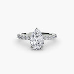 Solitaire with Pavé 6-setting-The Diamond Setter