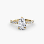 Solitaire with Pavé 6-setting-The Diamond Setter