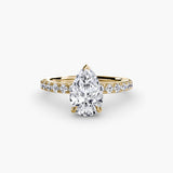Solitaire with Pavé 6-setting-The Diamond Setter